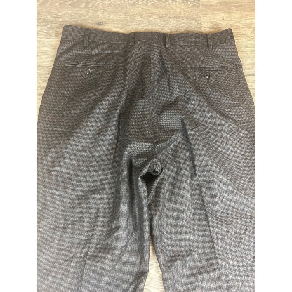 Lauren Ralph Lauren Mens Brown Wool Pleated Cuffed Dress Pants 38W x 32L - Picture 10 of 11